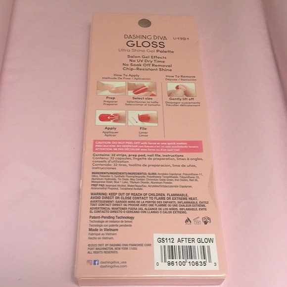 Dashing Diva Nail Gel Strips Gloss 2x Palette Ultra Shine with 32 each Host Pick - Picture 5 of 8